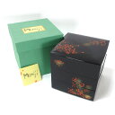 夢の庵 ◆【漆器】夢の庵/紅葉 三段重 YF-+96-25 ギフト【未使用】