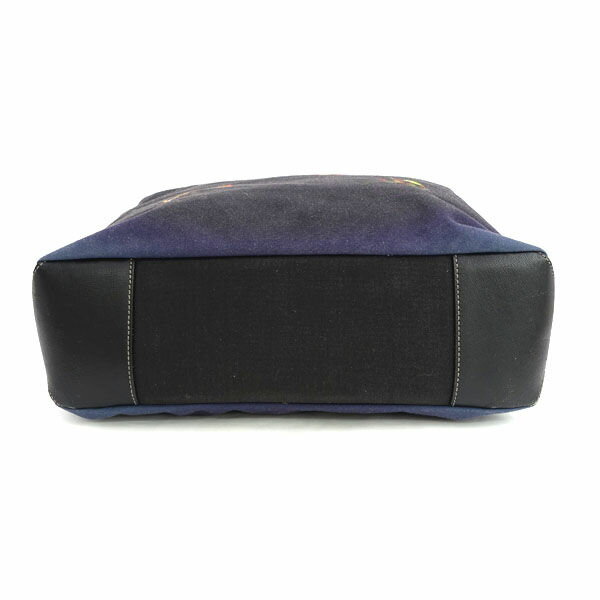 【スーパーSALE】Paul Smith / ポールスミス ■2WAY バッグ キャンバス ブラック パープル ショルダー 【バッグ/バック/BAG/鞄/カバン】 ブランド【中古】