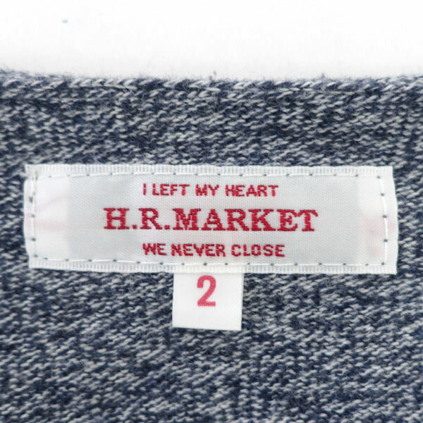 H.R.MARKET / ハリウッドランチマーケット ◆ニット/セーター/薄手/ブルー/サイズ2 700053-328 【メンズ/MEN/男性/ボーイズ/紳士】 メンズファッション【中古】