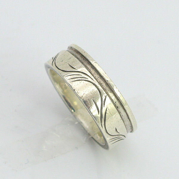 ◆リング/指輪/彫りデザイン/925/25号 【リング/指輪/アクセサリー】 メンズファッション【中古】 【メ..