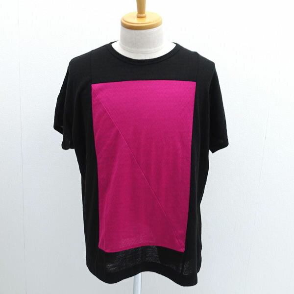 SHAREEF / シャリーフ ◆Tシャツ/SHADOW JQ DOLMAN S/S/ブラック×レッド/1 【メンズ/MEN/男性/ボーイズ/紳士】 メンズファッション【中古】