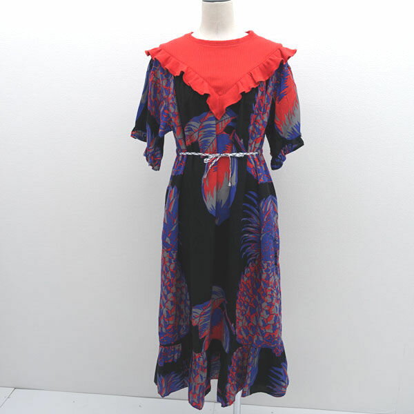 NOMA t.d. ◆ワンピース/総柄/ノーマティーディー/パープル/フリーサイズ N27-DR01 【レディース/ガールズ/LADY/女性/婦人】 レディースファッション【中古】