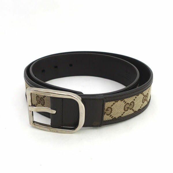 Other - 【価格見直し】【2026/04/22】GUCCI / グッチ ◆GGキャンバス ベルト ベージュ ブラウン レザー ＃85 449716 【メンズ/MEN/男性/ボーイズ/紳士】 ブランド【中古】