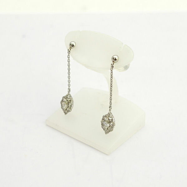 Rakuten - 【スーパーSALE】◆Pt900/850 ピアス 0.25ct×2 計0.5ct 【イヤリング/ピアス/アクセサリー】 ブランド【中古】