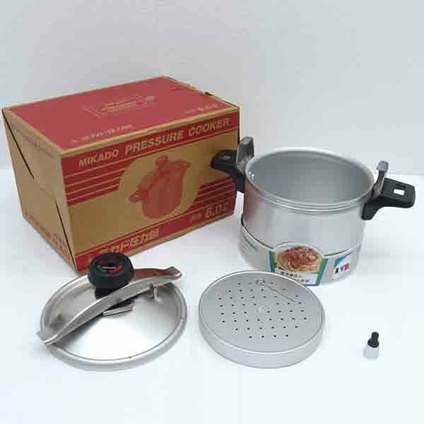 ミカド ◆【キッチン】ミカド圧力鍋 両手鍋 6.0L APN-60 生活雑貨【未使用】