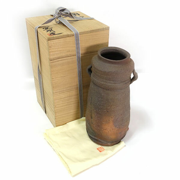 Rakuten - 【価格見直し】【2026/05/11】南蛮 宣明 ■【花器】南蛮/宣明 耳付花器 【中古】
