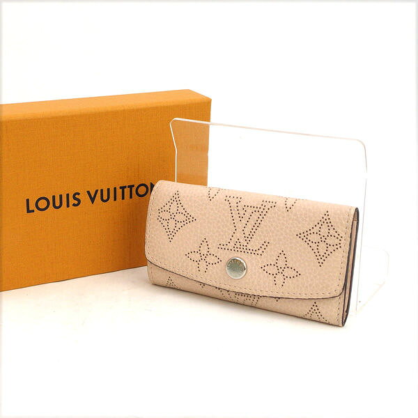 LOUIS VUITTON / ルイヴィトン ◆モノグラム マヒナ キーケース ミュルティクレ 4 ジャスミンピンク M82760 【KEY/キー/鍵】 ブランド【中古】