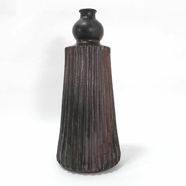 丹波立杭焼 陶山作 ■【和食器】丹波立杭焼 陶山作/傘徳利 酒器 ギフト【中古】