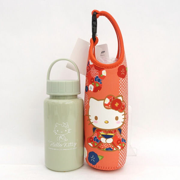 【価格見直し】【2026/01/13】サンリオ ◆【キッチン】和柄 ペットボトルカバー600 ハローキティ 梅 ボ..