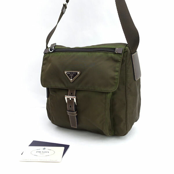 Rakuten - PRADA / プラダ ■メッセンジャー ショルダーバッグ クロスボディ ナイロン グリーン BT8994 【バッグ/バック/BAG/鞄/カバン】 ブランド【中古】