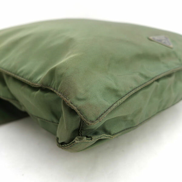 PRADA / プラダ ■クロスボディ ショルダーバッグ ナイロン モスグリーン V266 【バッグ/バック/BAG/鞄/カバン】 ブランド【中古】