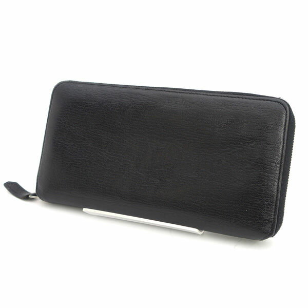 ラルコバレーノ 小銭入付き長財布 ロングウォレット レザー 黒 ラルコバレーノ ドレスラウンドジップロングウォレット 長財布 L