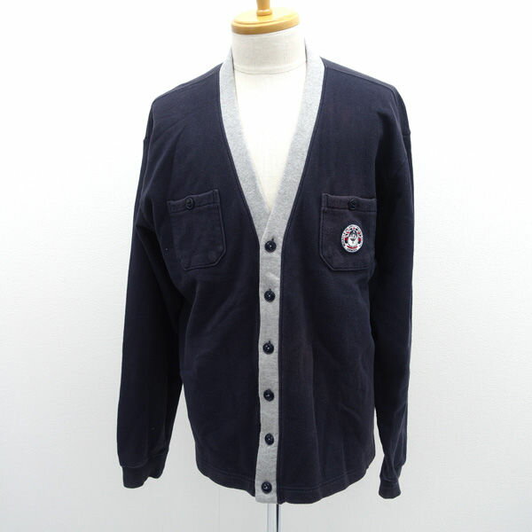 Captain Santa / キャプテンサンタ ◆カーディガン/ワッペン/ネイビー/サイズXL 【メンズ/MEN/男性/ボーイズ/紳士】 メンズファッション【中古】