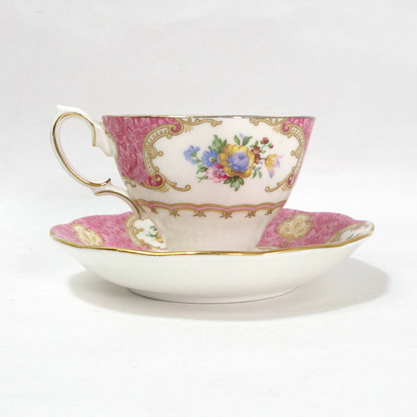 Royal Albert / ロイヤルアルバート ◆【洋食器】ロイヤルアルバート/レディカーライル カップ&ソーサー 雑貨 アンティーク 西洋磁器 ギ..
