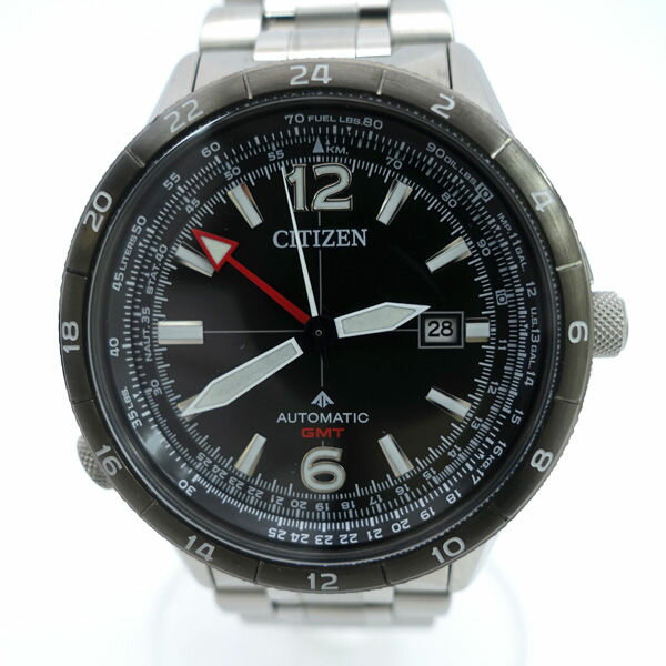 乐天商城 - CITIZEN / シチズン ◆プロマスター パイロットウオッチ メカニカル ブラック 腕時計 NB6046-59E 【メンズ/MEN/男性/ボーイズ/紳士】【腕時計/うでとけい/ウォッチ/Watch】 【機械式】 ブランド【中古】