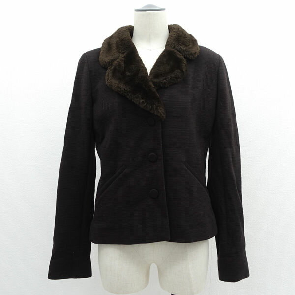 楽天市場】フェイクファー コート（ブランドアニエスベー