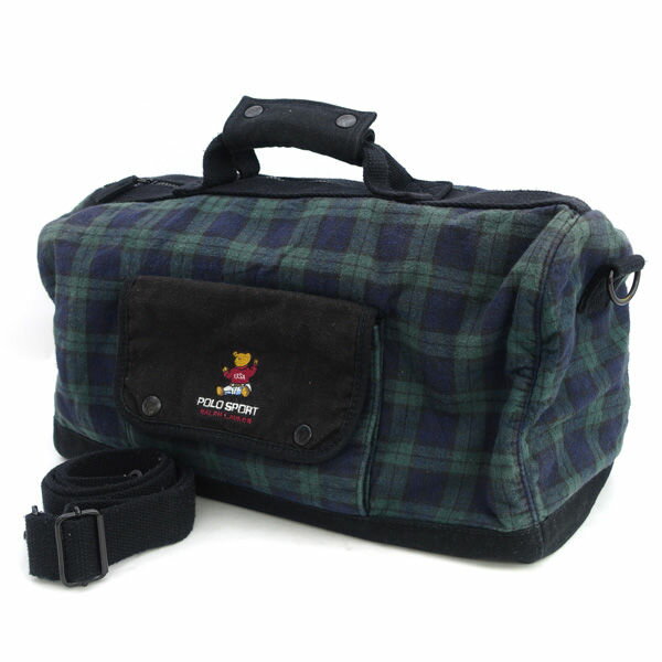 楽天市場】ラルフローレン ポロ チェック柄 ボストンバッグの通販