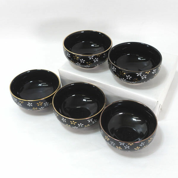 Rakuten - 有田焼 肥前 清秀作 ◆【和食器】有田焼/清秀作 桜小鉢揃(5個組) すまい 雑貨 有田焼 ギフト【中古】