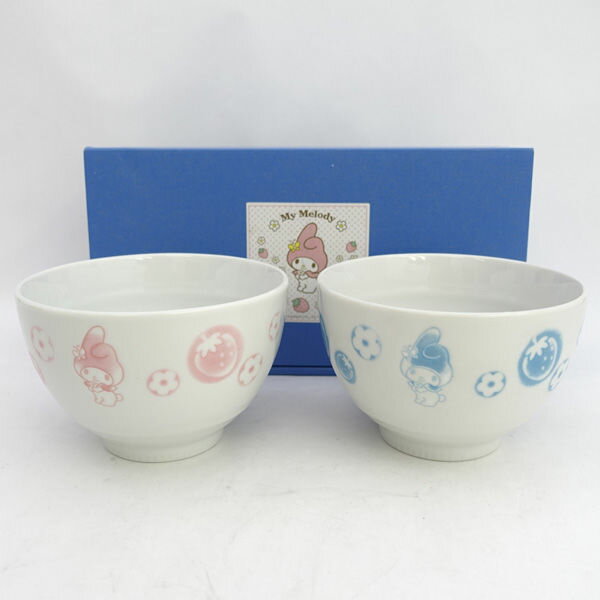 Ramen Bowls - 【価格見直し】【2026/05/11】Sanrio / サンリオ ◆マイメロディ ペア小丼 どんぶり 子供用品【未使用】