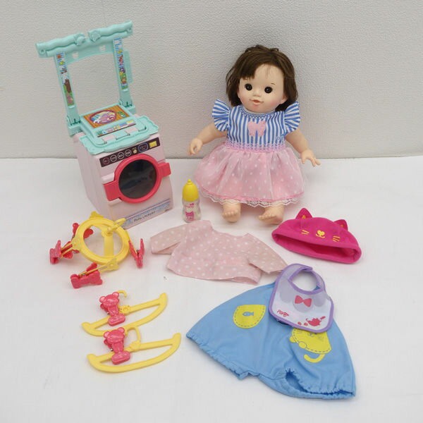 【価格見直し】【2026/01/13】◆赤ちゃんぽぽちゃん お世話お道具つき 子供用品【中古】