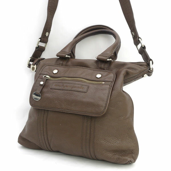Marc by Marc Jacobs / マークジェイコブス ◆2WAYショルダーバッグ/トートバッグ/レザー/ブラウン 【バッグ/バック/BAG/鞄/カバン】 レディースファッション【中古】