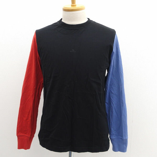 Rakuten - Paul Smith / ポールスミス ◆長袖Tシャツ/ブラック×レッド×ブルー/サイズM 【メンズ/MEN/男性/ボーイズ/紳士】 メンズファッション【中古】