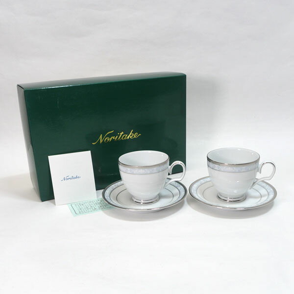 乐天商城 - Noritake / ノリタケ ◆【洋食器】ノリタケ/ハンプシャープラチナ カップ&ソーサー(2客) P91988/4336 すまい 雑貨 ギフト 【未使用】