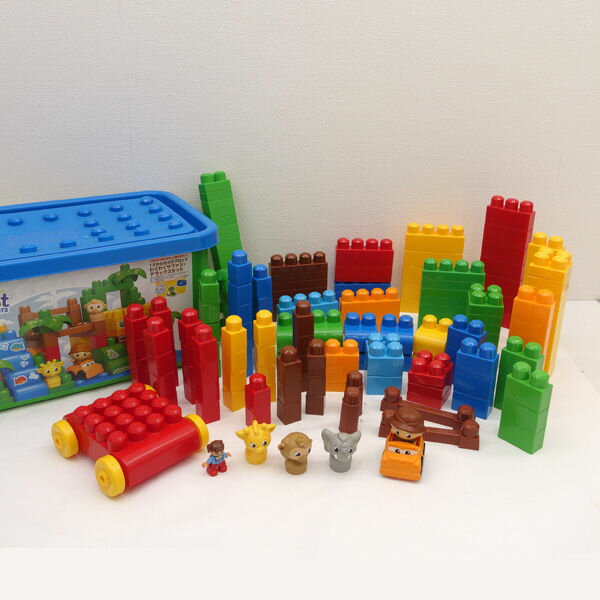 乐天商城 - 【スーパーSALE】Mega Bloks / メガブロック ■ファーストビルダーズ わくわくサファリデラックスセット 子供用品【中古】 【代引不可】【同梱不可】
