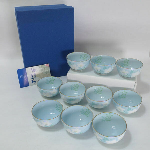 【新品・未使用】有田焼　『絵がわり飯茶碗・湯呑み10点セット』木箱入 新品未使用 有田焼 五山作 急須 夫婦湯呑み 茶碗セット 木箱入 - メルカリ