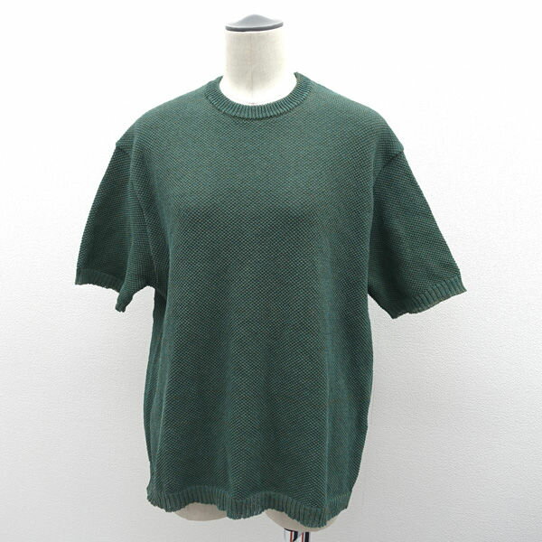 乐天商城 - PUBLIC TOKYO ◆Tシャツ/和紙カノコメランジサマーニットTee /グリーン/3 600230004 【レディース/ガールズ/LADY/女性/婦人】 レディースファッション【中古】