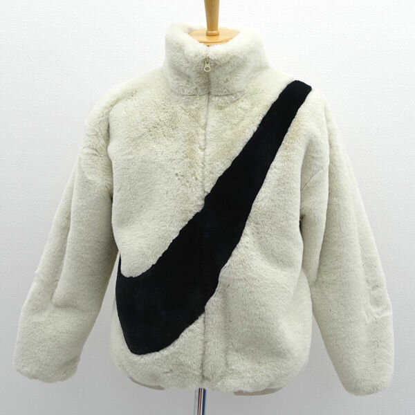 樂天商城 - NIKE / ナイキ ◆エコファー ビッグスウッシュ フリースジャケット/ホワイト/M CU6559-238 【メンズ/MEN/男性/ボーイズ/紳士】 メンズファッション【中古】