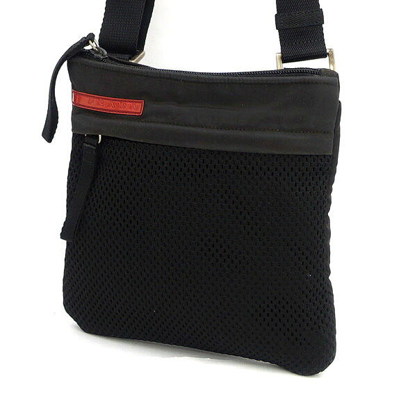 PRADA / プラダ ■ショルダーバッグ スポーツライン ブラック 【バッグ/バック/BAG/鞄/カバン】 ブランド【中古】