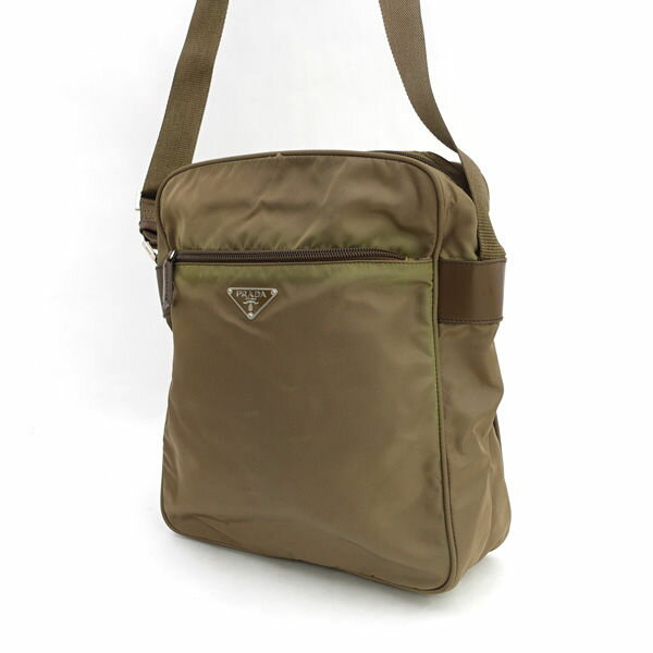 Rakuten - PRADA / プラダ ■クロスボディ ショルダーバッグ ナイロン カーキ BT0168 【バッグ/バック/BAG/鞄/カバン】 ブランド【中古】