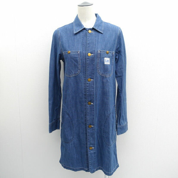 Lee / リー ◆シャツワンピース/デニム/インディゴ/サイズL LT9015 【レディース/ガールズ/LADY/女性/婦人】 レディースファッション【中古】