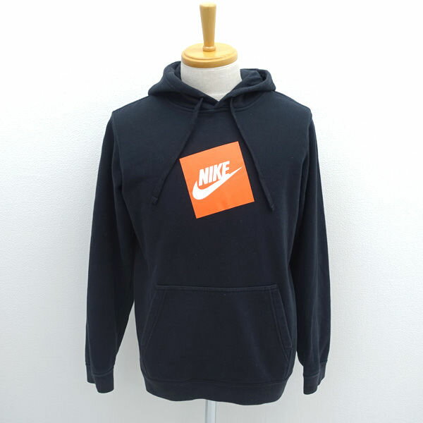 樂天商城 - NIKE / ナイキ ◆プルオーバーパーカー/ロゴ/ブラック×オレンジ/サイズM CD9248-010 【メンズ/MEN/男性/ボーイズ/紳士】 メンズファッション【中古】