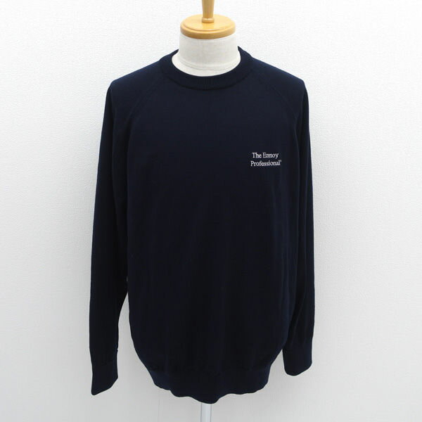 Rakuten - The Ennoy Professional ◆メリノウールセーター/ニット/ネイビー/サイズXL AW25BRENKT01UM 【メンズ/MEN/男性/ボーイズ/紳士】 メンズファッション【中古】