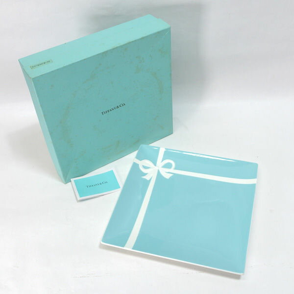 TIFFANY Co. / ティファニー ◆【洋食器】ティファニー/ブルーボックス スクエアプレート 雑貨 コレクション 西洋磁器 ギフト【未使用】