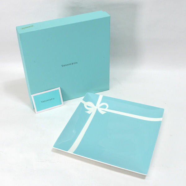 TIFFANY Co. / ティファニー ◆【洋食器】ティファニー/ブルーボックス スクエアプレート 雑貨 コレクション 西洋磁器 ギフト【未使用】