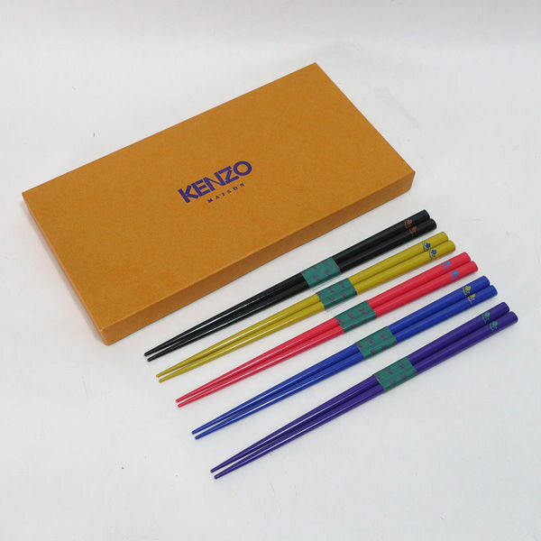 KENZO ◆【カトラリー】KENZO/箸 5膳セット 6956 KENZO 箸 ギフト ギフト【未使用】