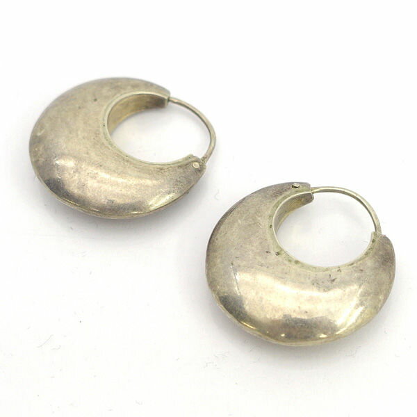 Rakuten - 【スーパーSALE】◆ピアス/フープピアス/925刻印/シルバー 【イヤリング/ピアス/アクセサリー】 レディースファッション【中古】