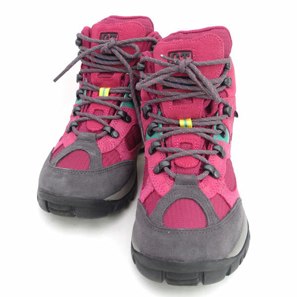 G.T. Hawkins ◆トレッキングブーツ/スエード/レッド×グレー/22.5cm HW90023 【レディース/ガールズ/LADY/女性/婦人】【靴/クツ/シューズ/SHOES】 レディースファッション【中古】