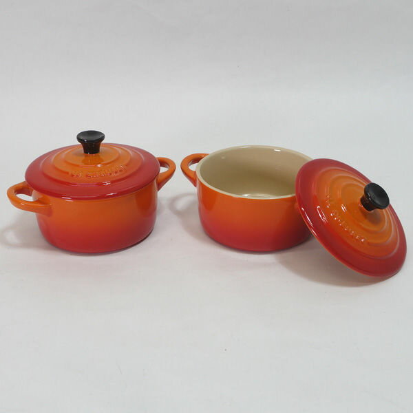 LE CREUSET / ルクルーゼ ◆【洋食器】ル・クルーゼ/ミニ・ココットオレンジ(2個組) ル ...