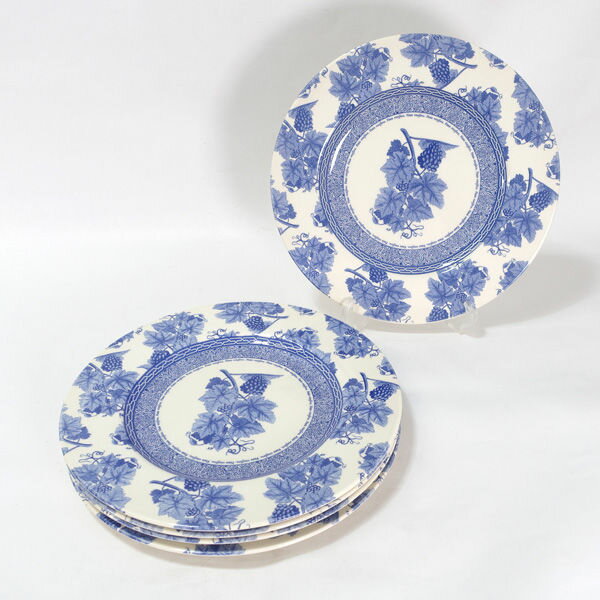 Rakuten - WEDGWOOD HOME VINTAGE BLUE ◆【洋食器】ウエッジウッド/ヴィンテージブルー 27.5cmプレート(5枚組) 36391 雑貨 コレクション 西洋磁器 ギフト【未使用】