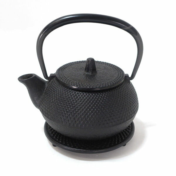 乐天商城 - 南部鉄器 岩鋳 ◆【茶道具】南部鉄器/岩鋳 アラレ急須 鍋敷 ギフト【中古】