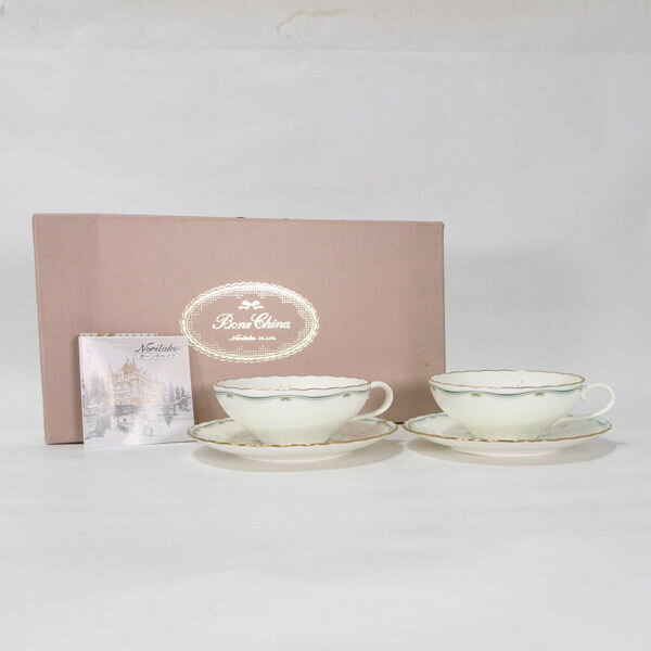 Rakuten - Noritake / ノリタケ ◆【洋食器】ノリタケ/白い小花 カップ&ソーサー(2客) Y6641C ギフト【未使用】
