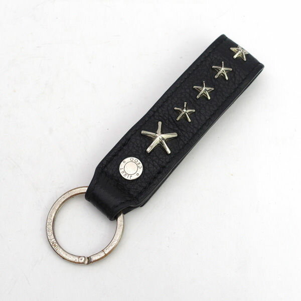 樂天商城 - JIMMY CHOO / ジミー チュウ ◆スタッズ レザー キーホルダー 【KEY/キー/鍵】 ブランド【中古】