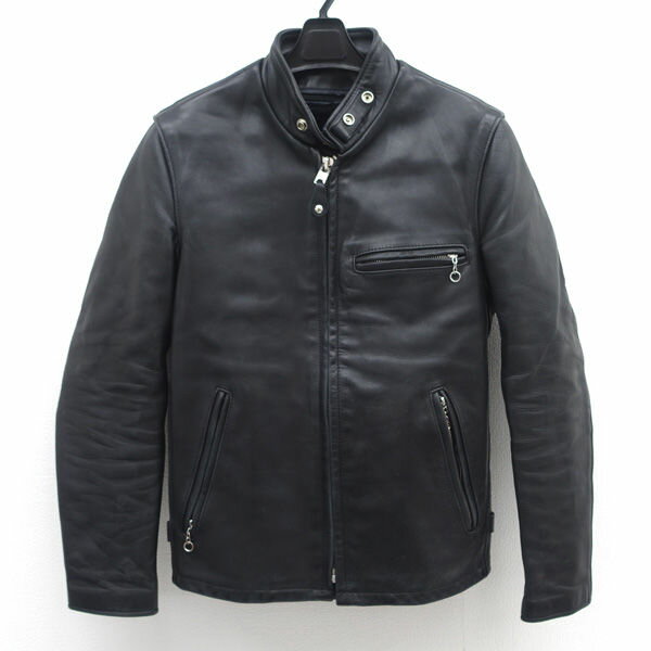 Leather Jacket - SCHOTT / ショット ◆ライダースジャケット/64109/牛革/ボアライナー付き/ブラック/34/Sサイズ 1-800-54-ARROW 【メンズ/MEN/男性/ボーイズ/紳士】 メンズファッション【中古】 【代引不可】【同梱不可】