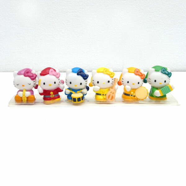 Rakuten - サンリオ ◆ハローキティ 音楽隊 フィギュア 6体セット 2014年製 Hello Kitty 子供用品【中古】