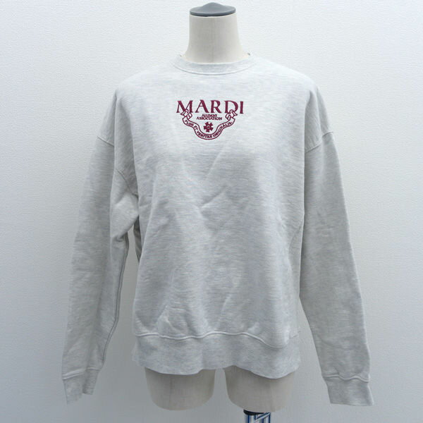 乐天商城 - Mardi Mercredi /　マルディメクルディ ◆スウェット/トレーナー/ロゴ刺繍/グレー/ONEサイズ 【レディース/ガールズ/LADY/女性/婦人】 レディースファッション【中古】