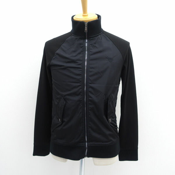 BURBERRY BLACK LABEL / バーバリーブラックレーベル ◆ナイロンジャケット/ニット切替//ブラック/サイズM 51P13-412-09 【メンズ/MEN/男性/ボーイズ/紳士】 メンズファッション【中古】